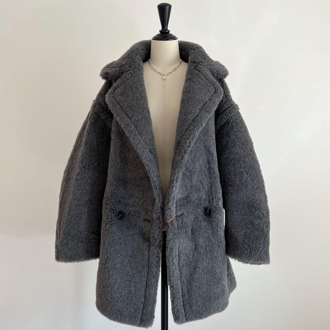 新型最新作❗️新品未使用 ベアショート丈 テディコート グレー
