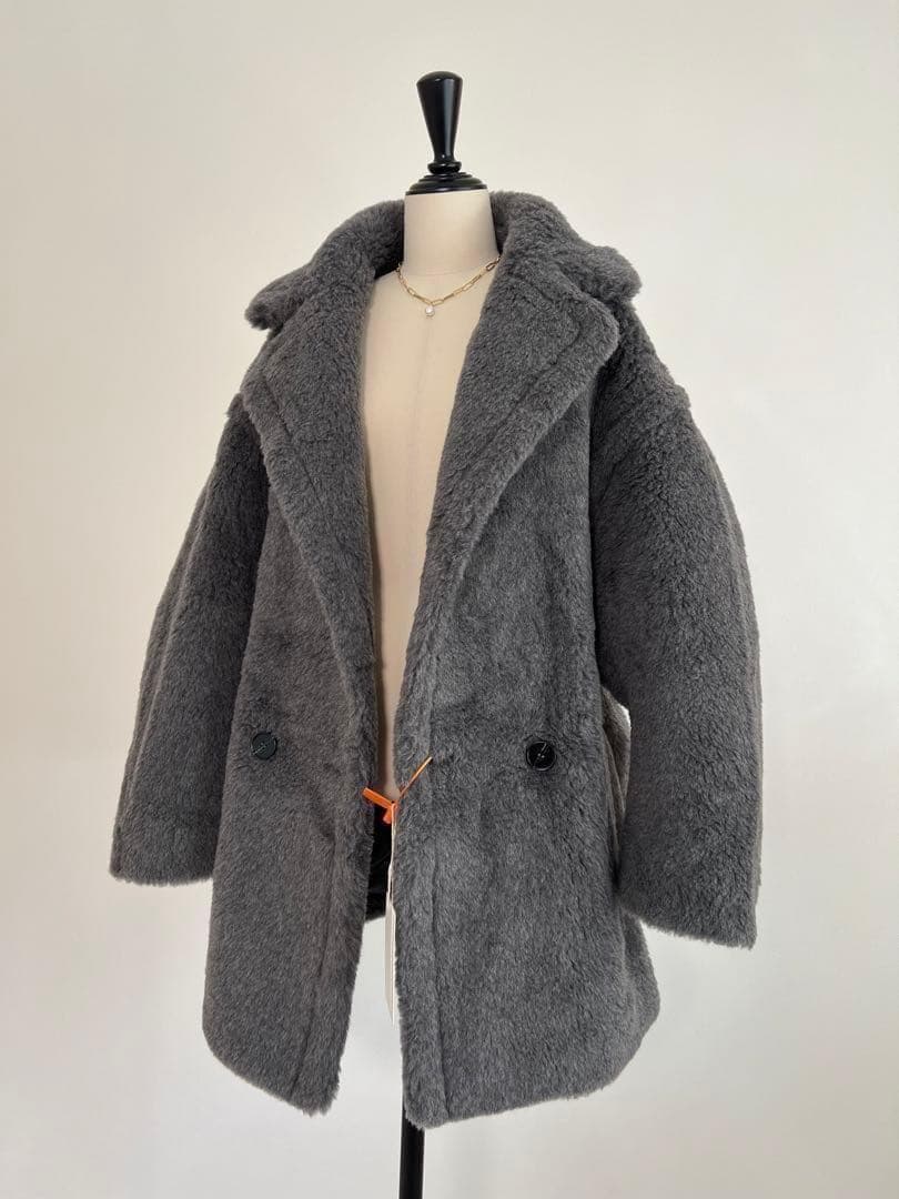 新型最新作❗️新品未使用 ベアショート丈 テディコート グレー