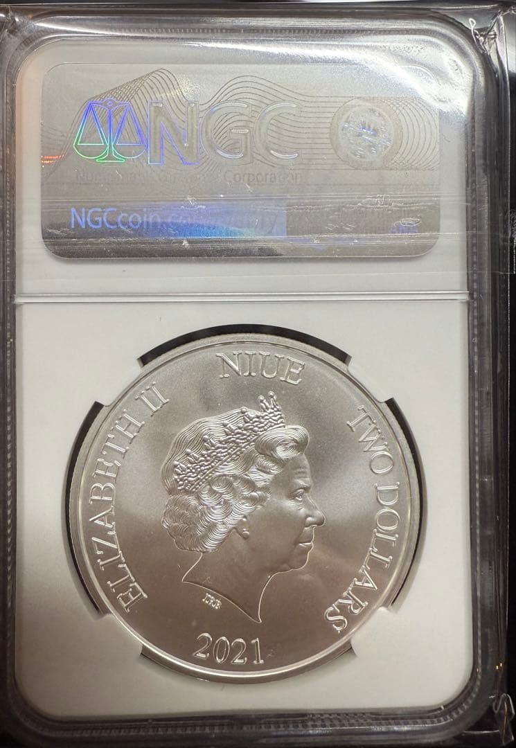 銀貨　バックトゥザ・フューチャー　NGC MS70