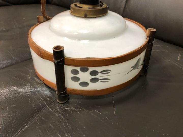 メ2819 大正浪漫が漂う電笠 照明　ハンドメイド