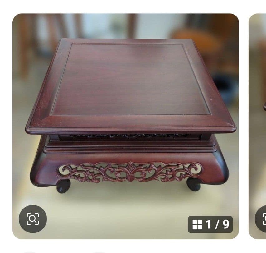 台子　真塗　茶道具　組み立て式　木製　茶道　棚　茶棚　紙箱