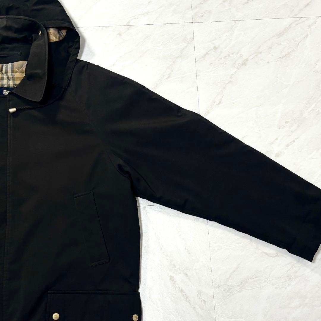 バーバリーロンドン ステンカラーコート フード取り外し可能 USA製 Lサイズ