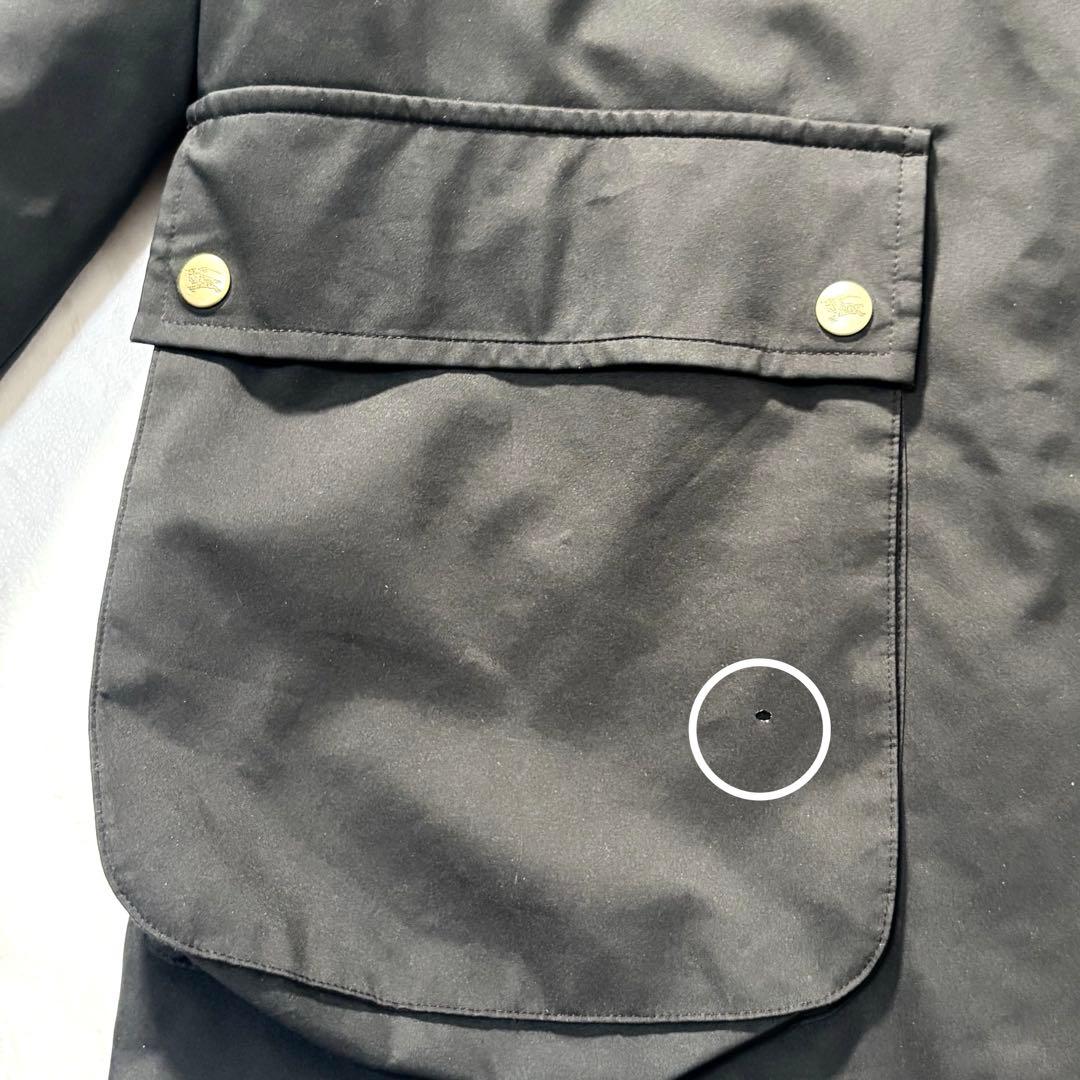 バーバリーロンドン ステンカラーコート フード取り外し可能 USA製 Lサイズ