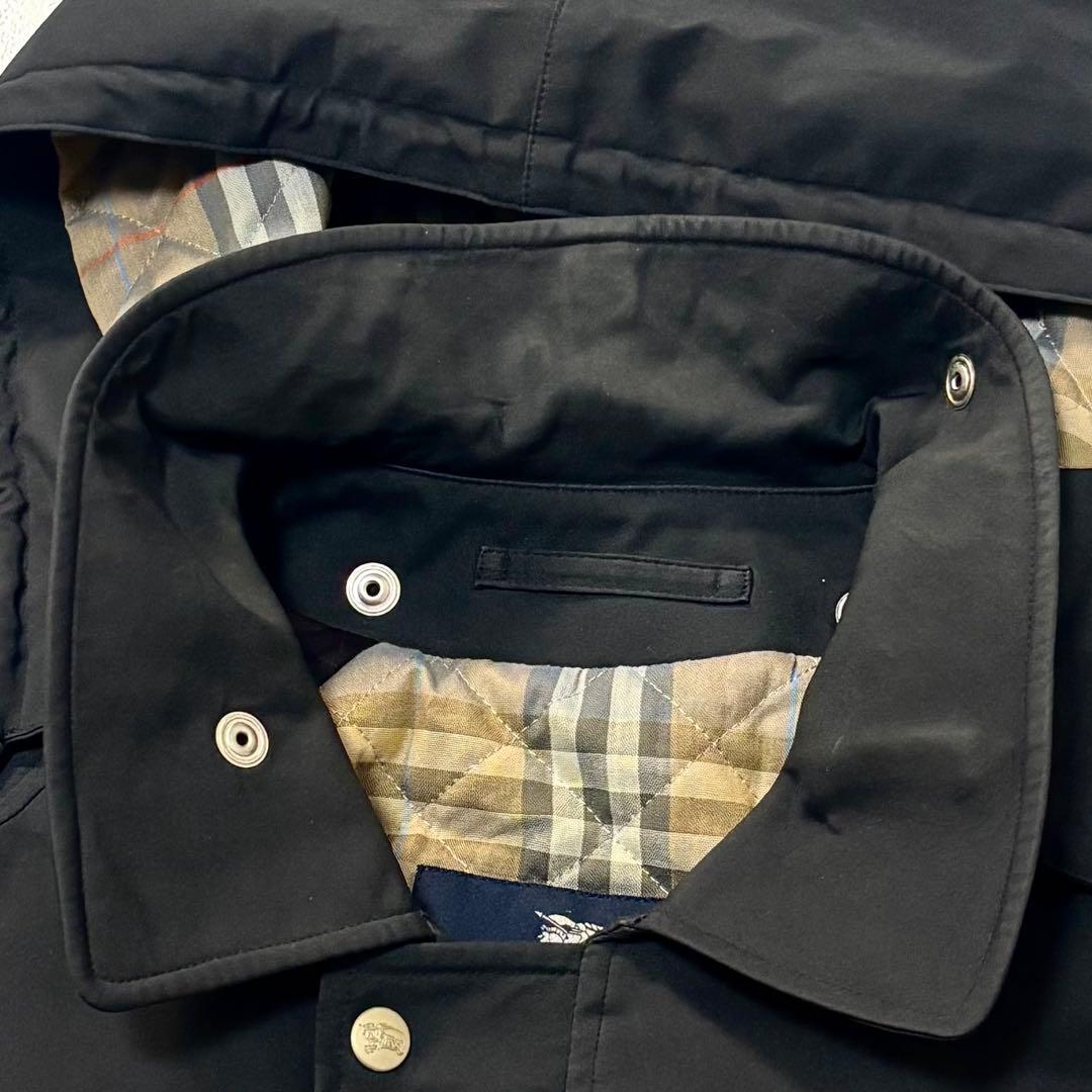 バーバリーロンドン ステンカラーコート フード取り外し可能 USA製 Lサイズ