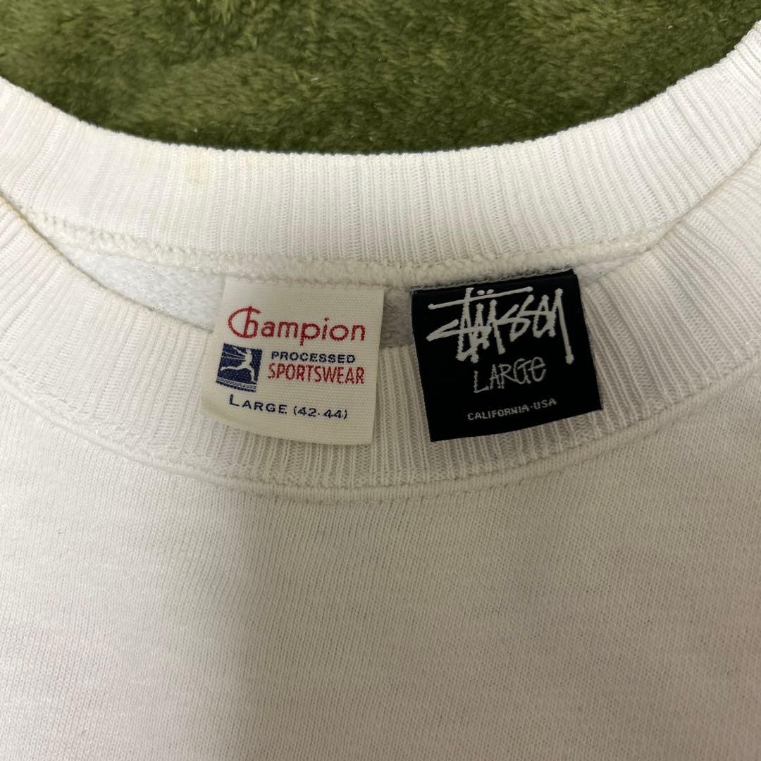 oldstussy Champion コラボTシャツ