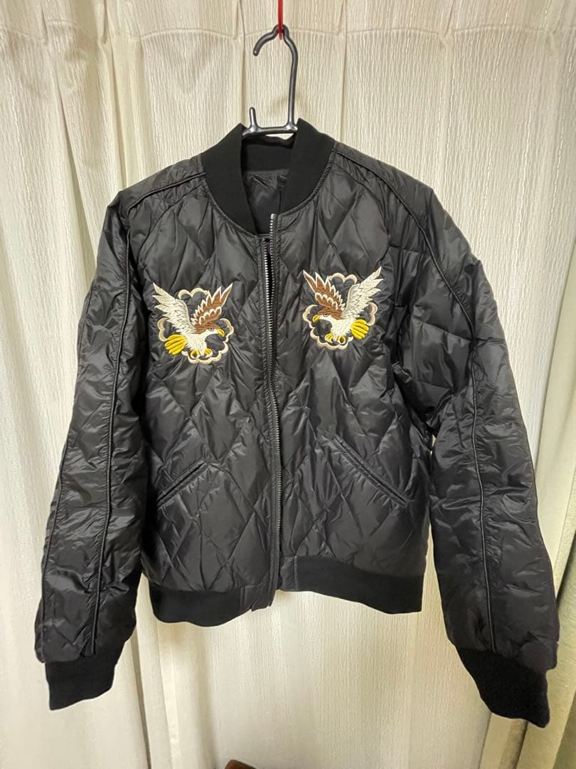 タイオン リバーシブル スカジャン ダウンジャケットTAION-JK04JS-N