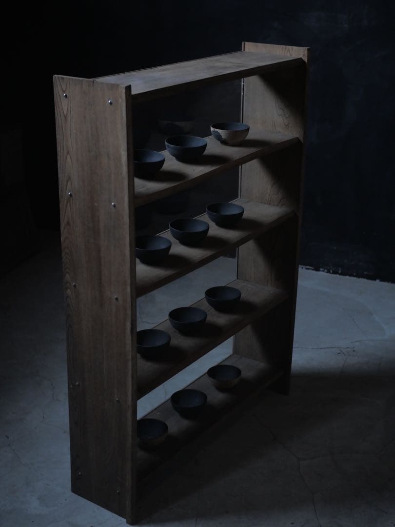 収納棚　棚　本棚　ショーケース　ラック　古家具　古道具　アンティーク　昭和レトロ