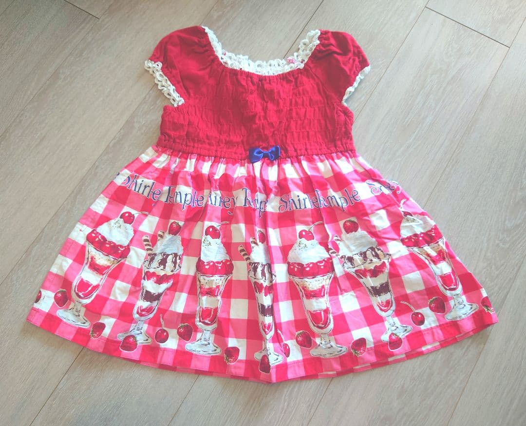 ＊美品＊シャーリーテンプル パフェプリントチュニック 120