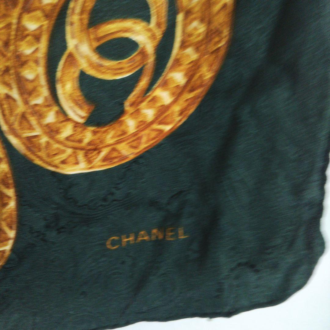 CHANEL シャネル ヴィンテージ スカーフ 85×85cm 程度