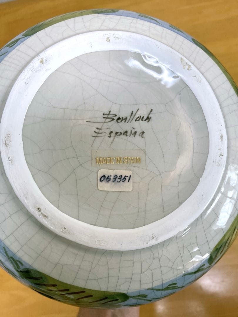 スペイン　Benlloch 飾り大皿　花瓶/壺 揃い　アンティークインテリア