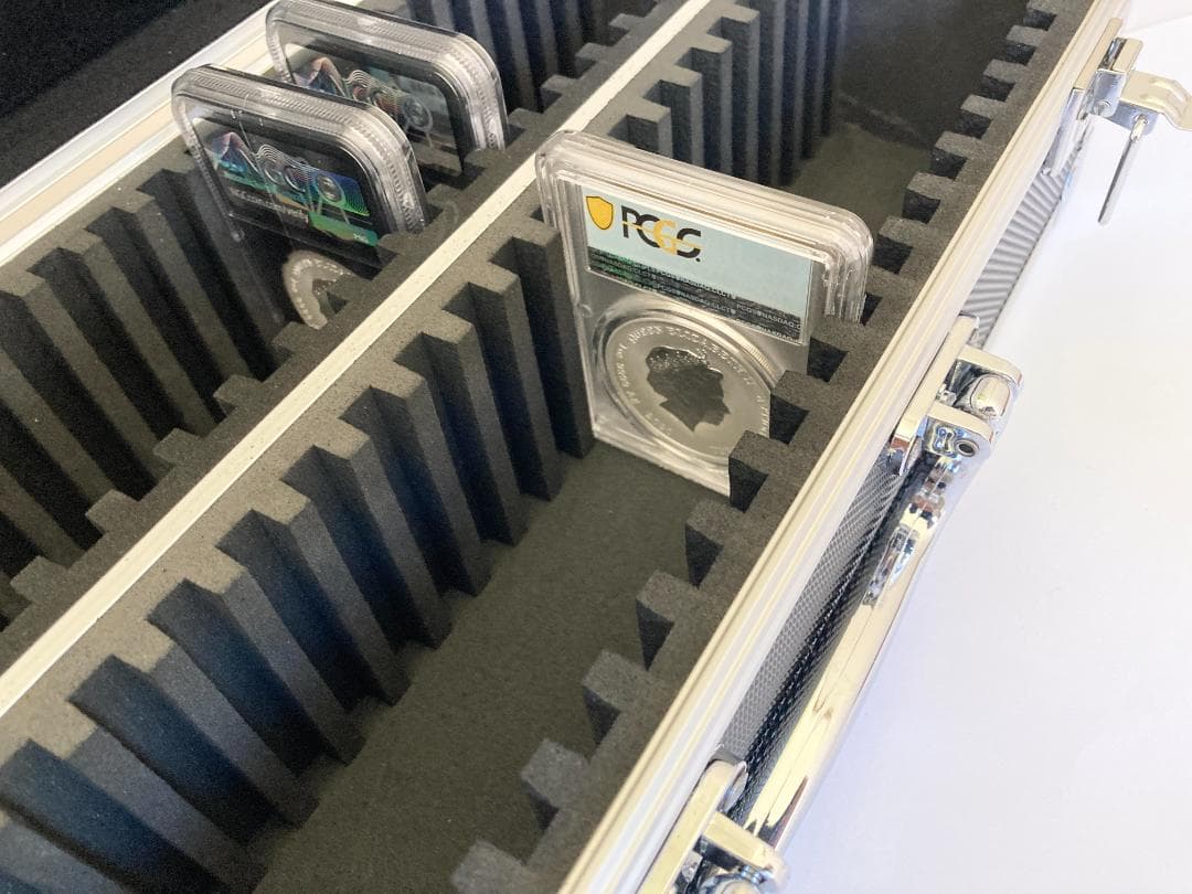 スラブ アルミケース ブラック 50枚収納 新品 NGC PCGS