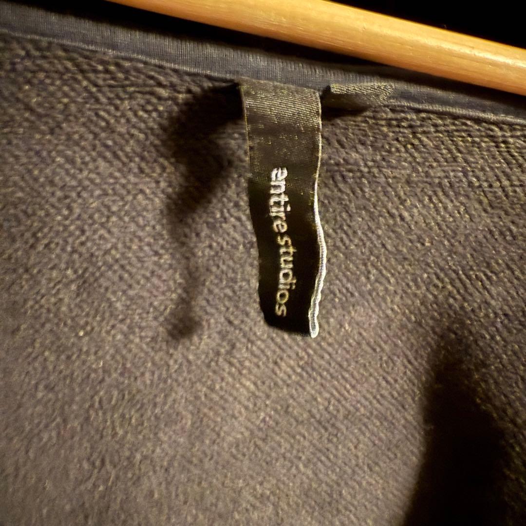 ENTIRE STUDIOS ETERNAL ZIP ウォッシュドブラック M