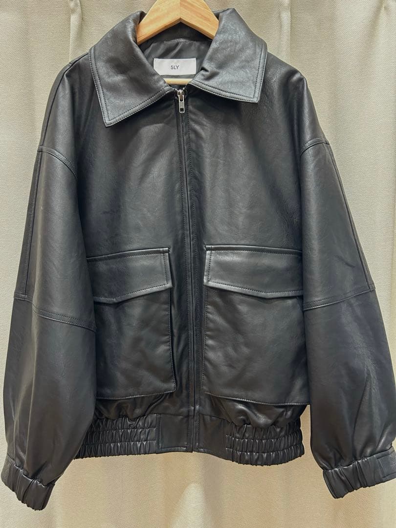 スライ　SLY 今季　新品　フェイクレザー　ジャケット　ブルゾン　アウター