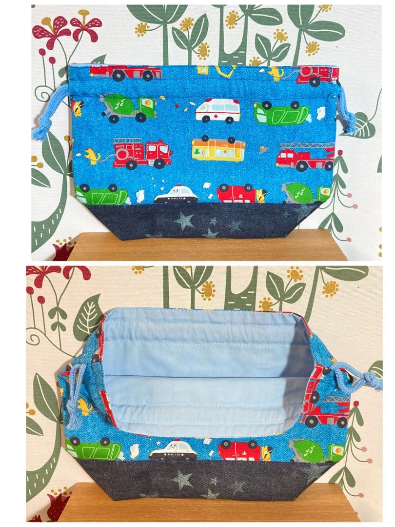 男の子大好き　働く車Part2 入園入学6点セット　ハンドメイド