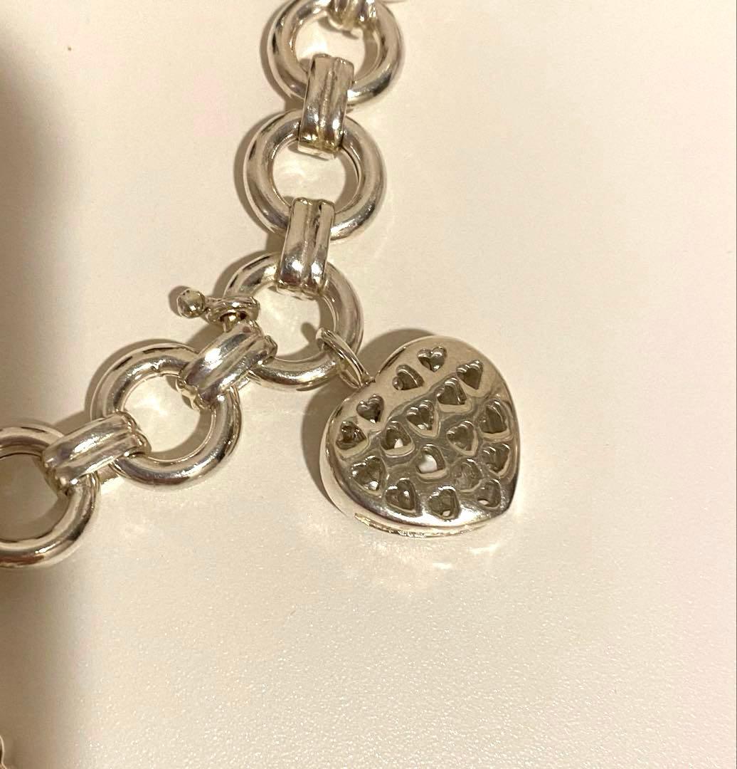 フォリフォリ ブレスレット silver925 ハート 鍵 パーツ付き