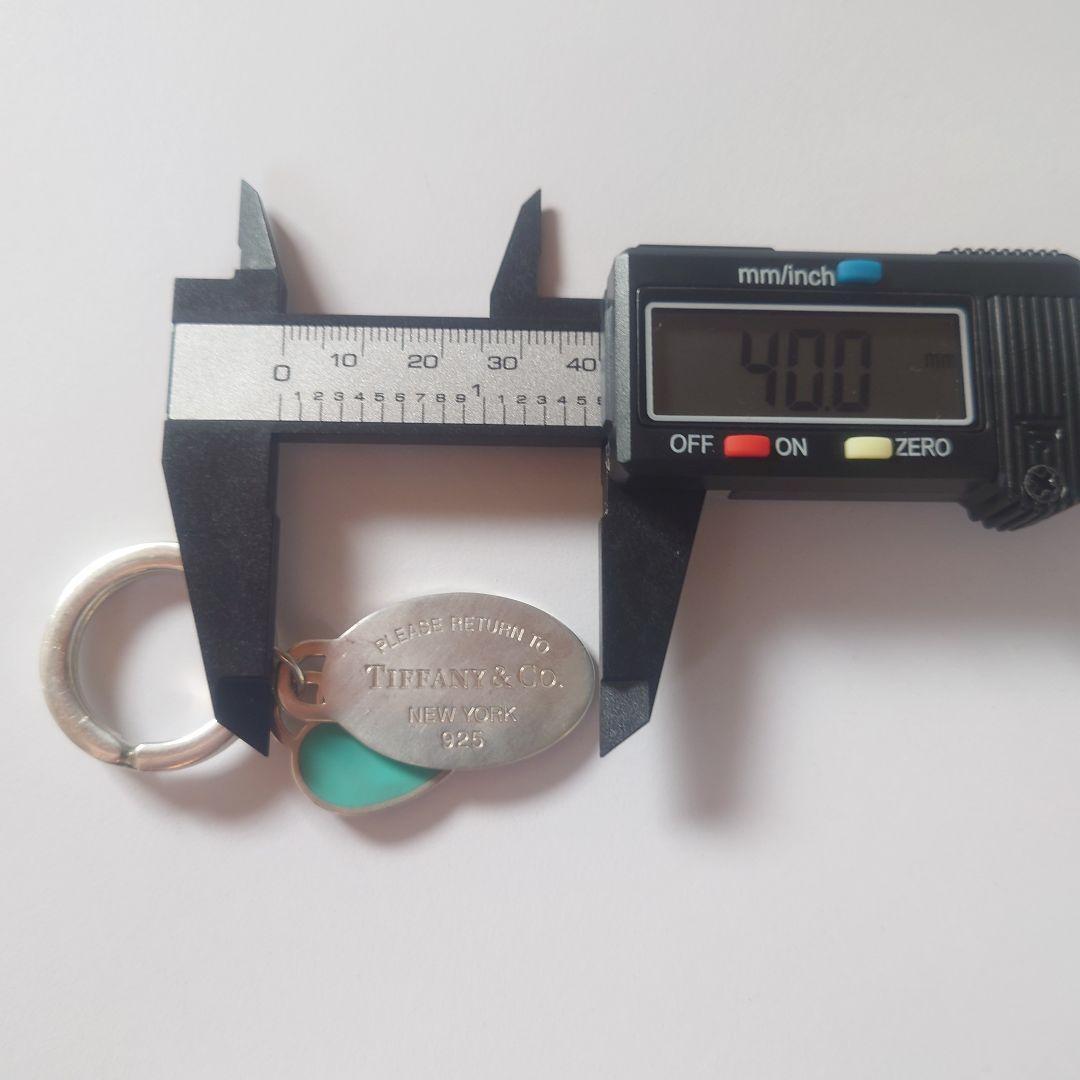 極美品 ティファニー キーリング リターントゥオーバル ブルーハート ダブル