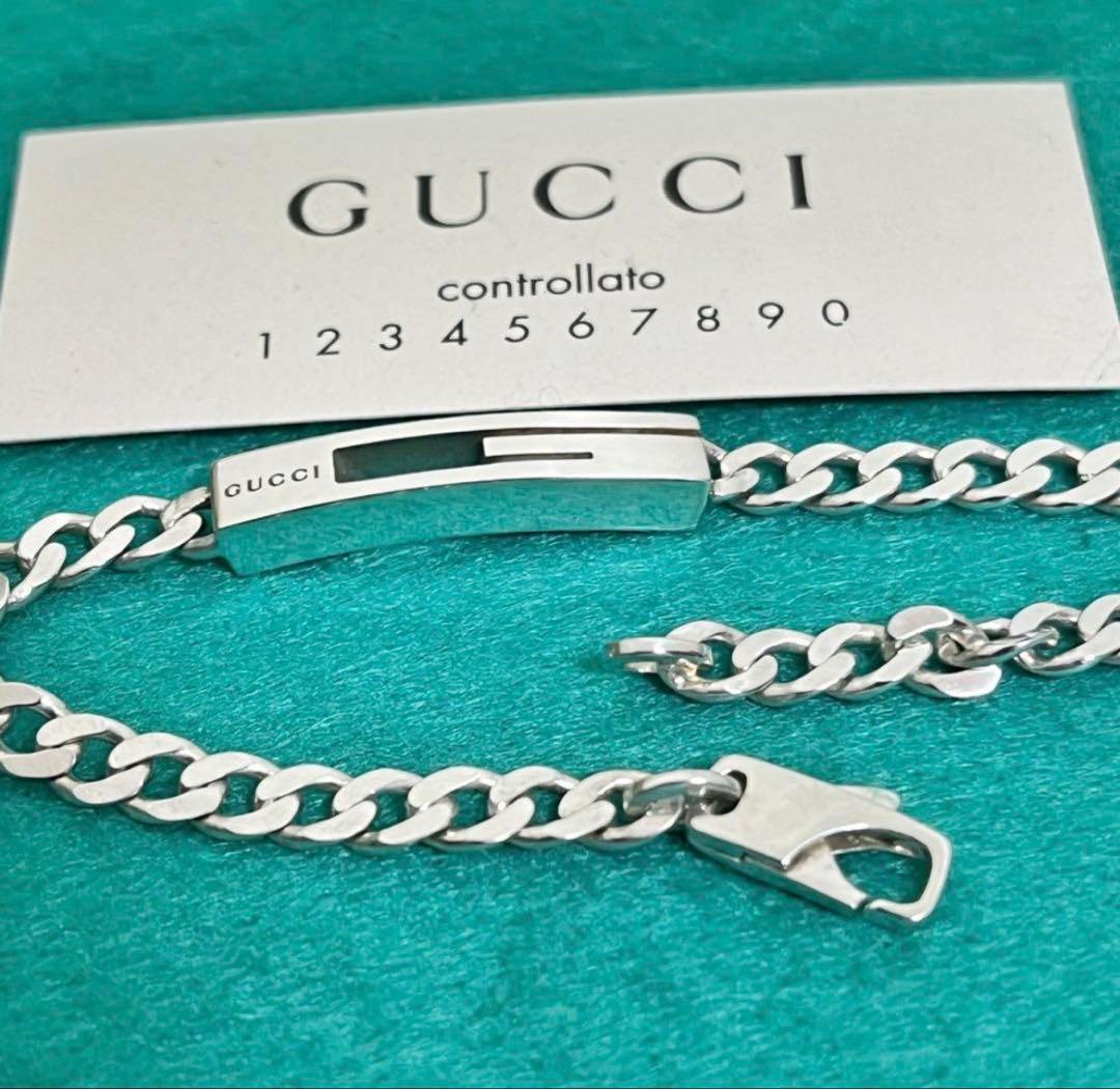 極美品‼️GUCCI Gモチーフブレスレット　#17