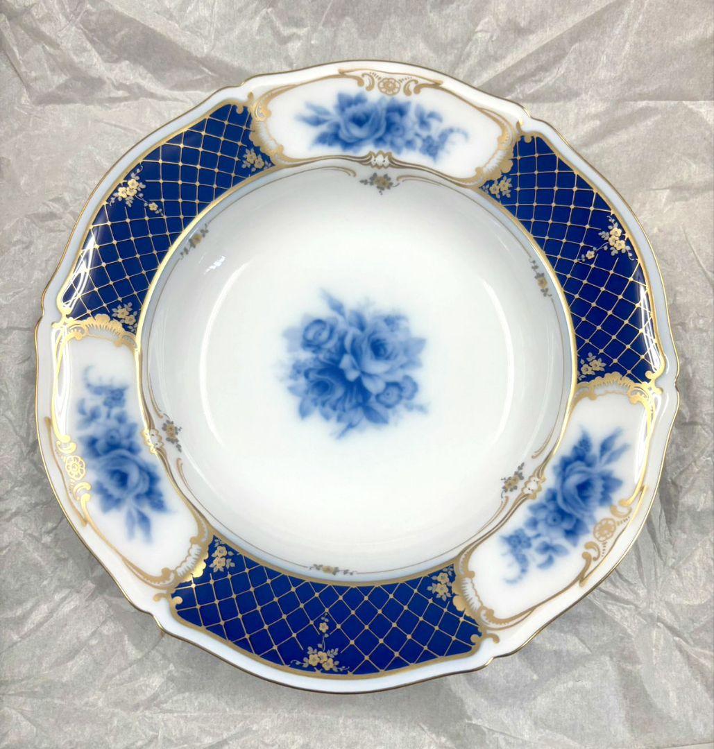 大倉陶園　ブルーインペリアル　スープ皿