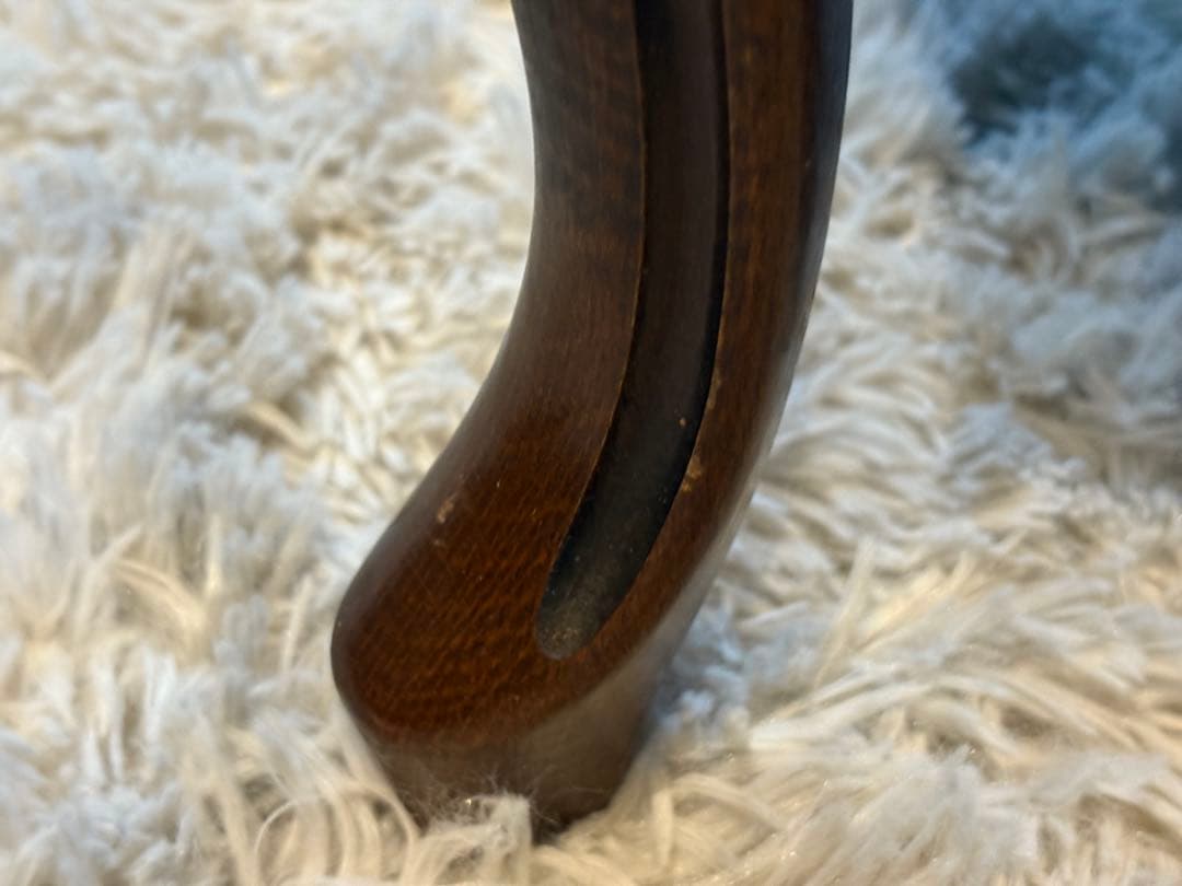 希少　アンティーク　クラシック　鋲打ち　猫脚　ボタンダウン　レザーチェア　GG