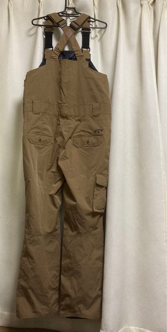 BILLABONG ブラウン スノーボード　ビブパンツ　オーバーオール Mサイズ
