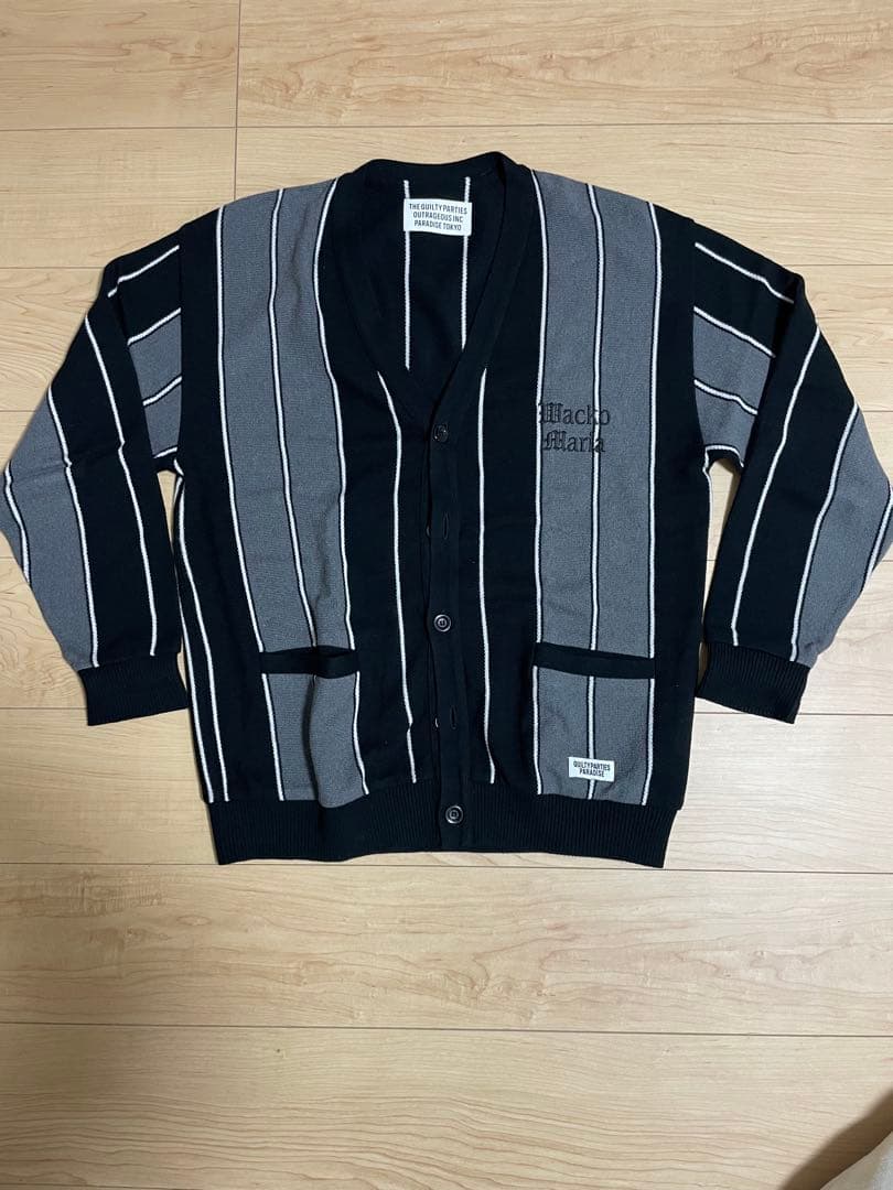 ワコマリア　ストライプカーディガン