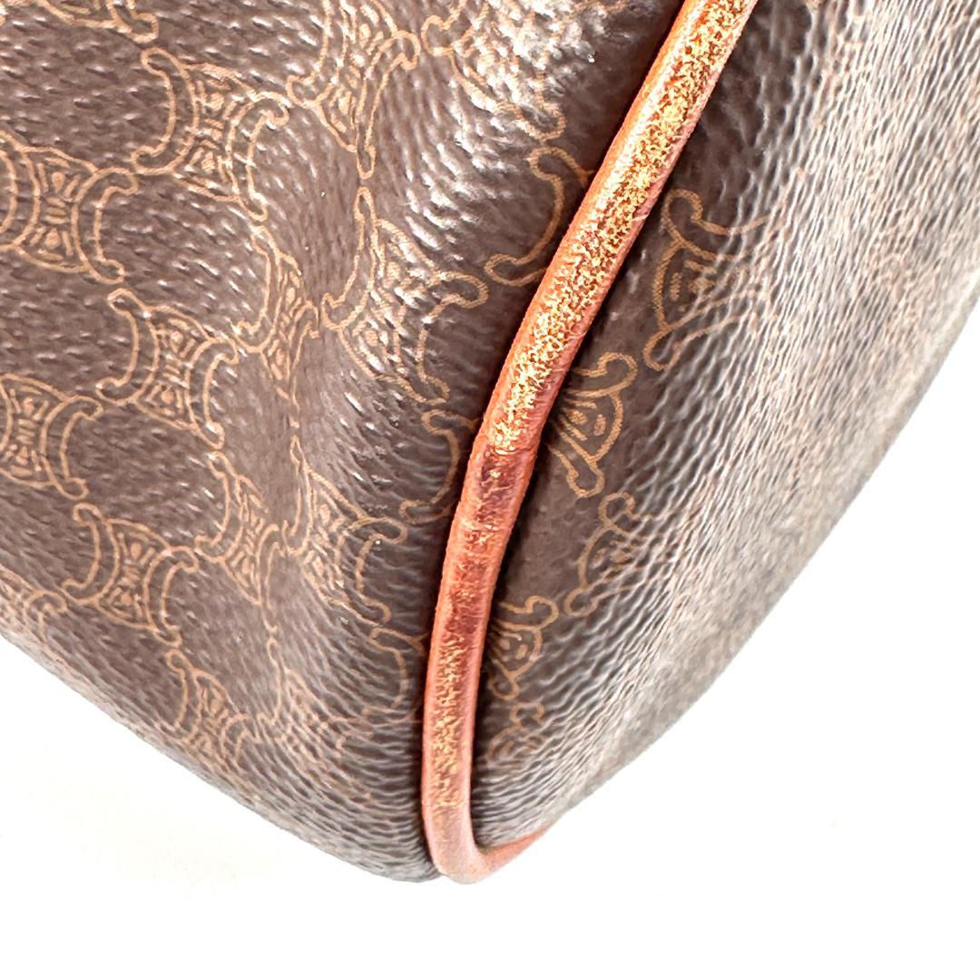 美品 CELINE セリーヌ マカダム柄 パピヨン ボストンバッグ ハンドバッグ