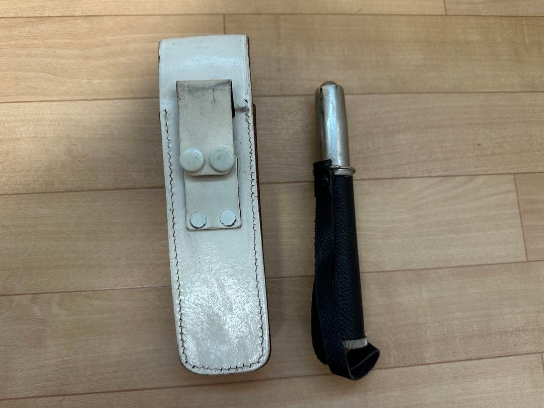 レア装備品/白バイ隊風【ノーベル工業製/白革警棒ケース】