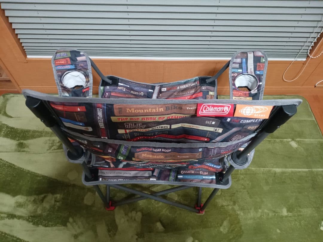 【Coleman × BEAMS】コラボ リゾートチェア ブック オレンジ