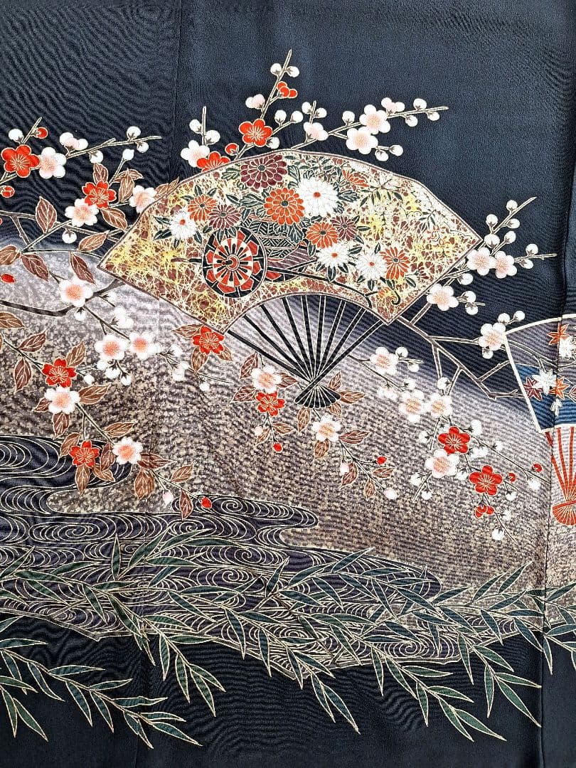 着物リメイクワンピース3655