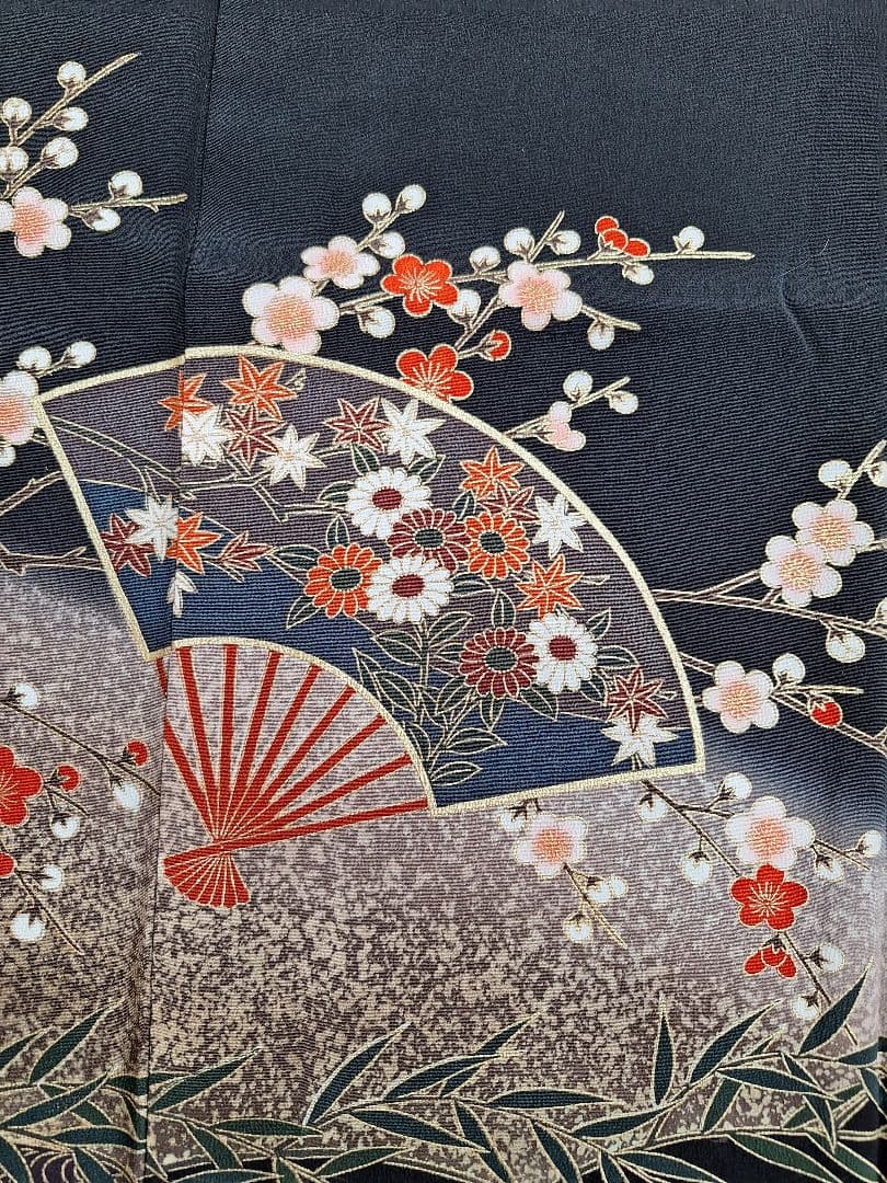 着物リメイクワンピース3655