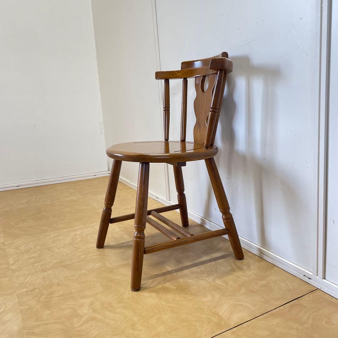 オーク材 チェア② 木製 セミアームチェア 椅子 イス 英国スタイル カントリー