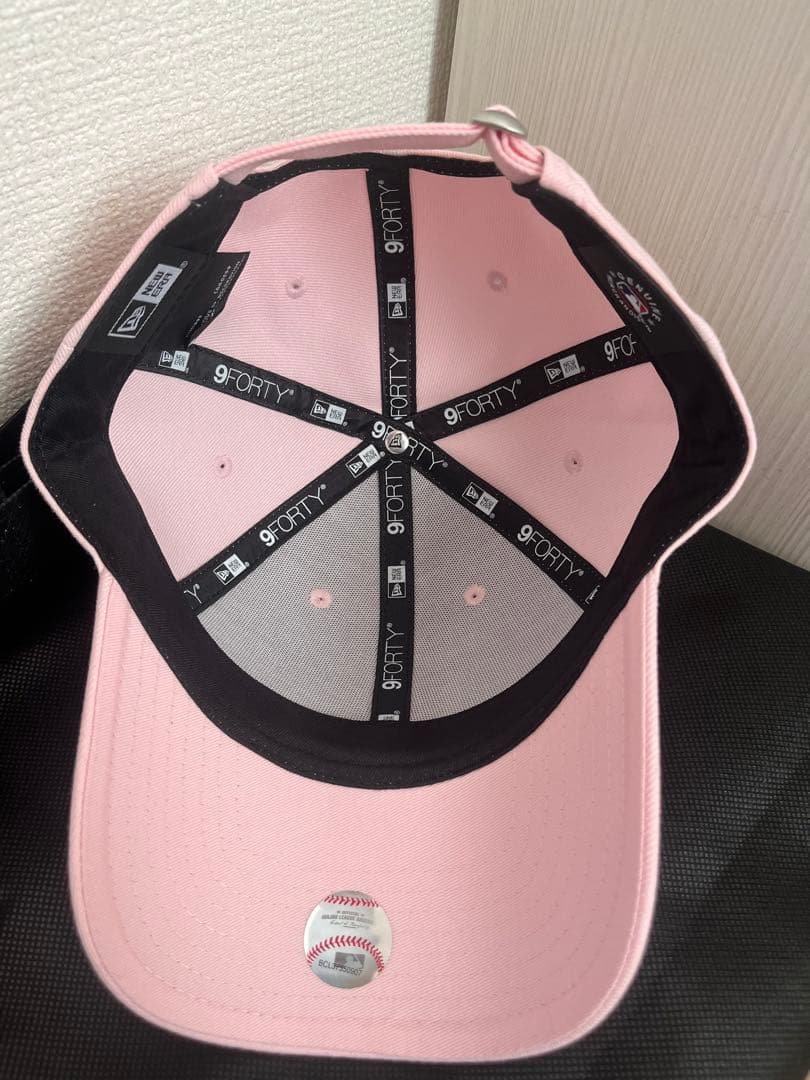 ニューエラ　9FORTY ラインストーン ピンク　RHINESTONE
