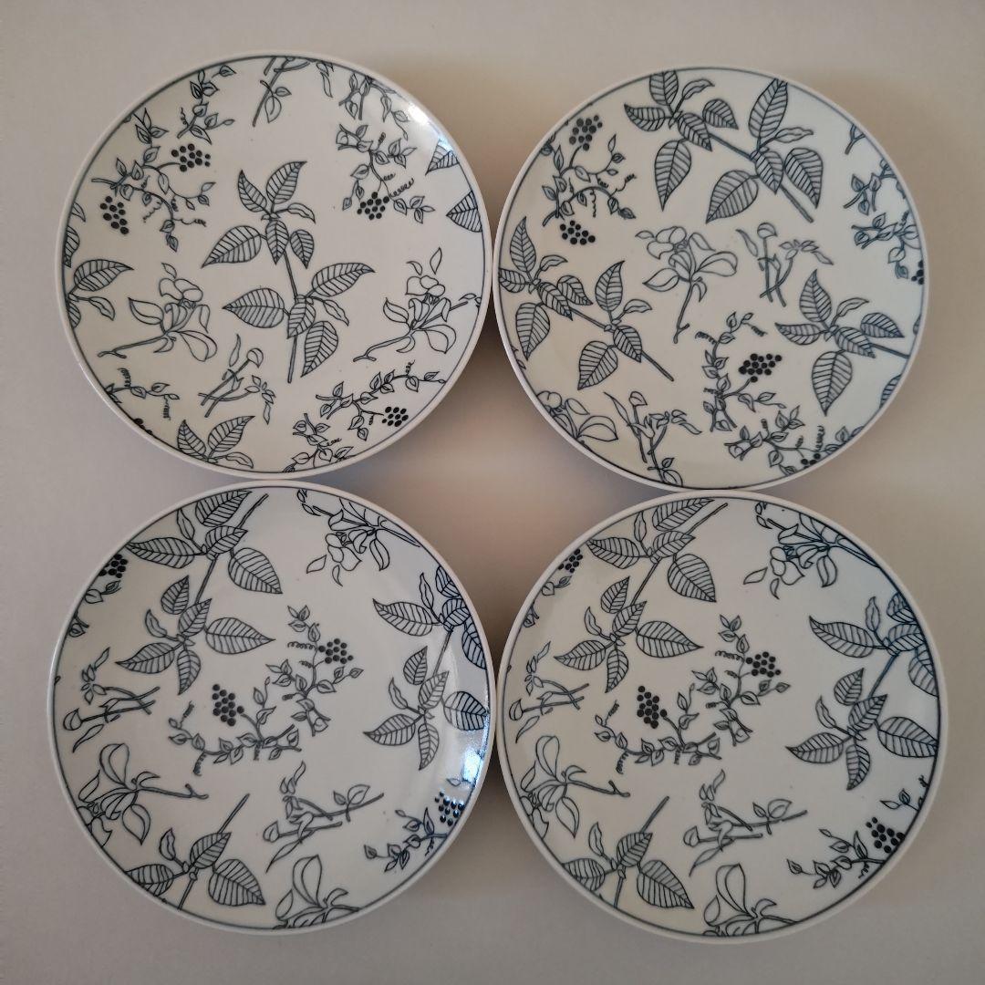 scope アルテック 六寸皿 印判　Lefti 3種×4枚