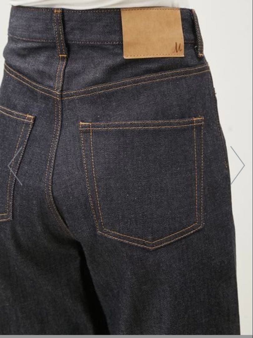 《新品》MilaOwenセルビッチ ワイドストレート デニムパンツ サイズ0