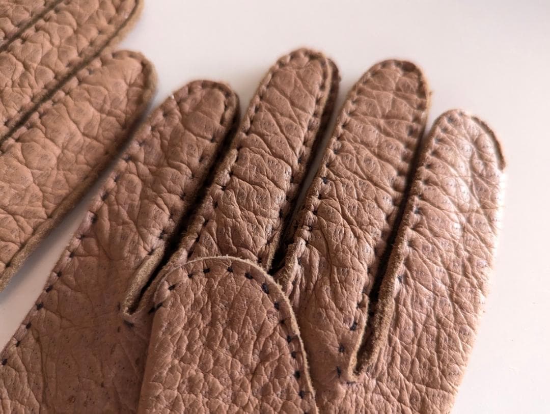 イギリス 英国 ペッカリーグローブ 革手袋 手縫い ブラウン