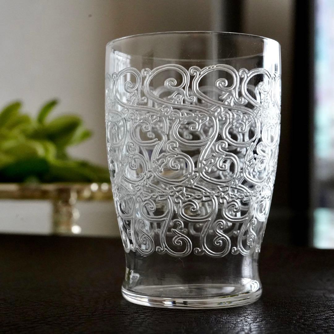静謐なる曲線美オールドバカラ ローハンモデル《グヴュ》タンブラー グラス B