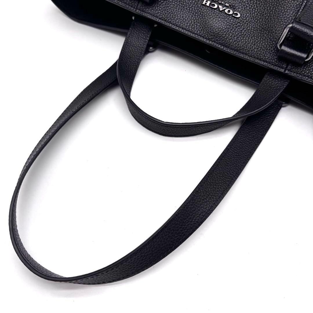 コーチ　トートバッグ　ハドソン　ダブルハンドル　オールレザー　2way　A4可