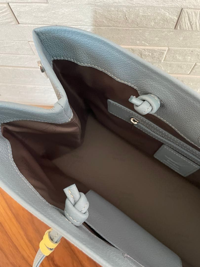 新進工房　大人革袋横型　タッセル付き