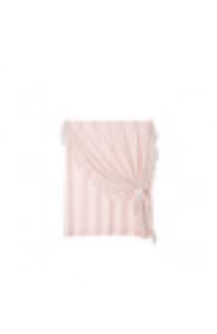 Francfrancフリル×ラメリアダブルカーテンH1350×W1000 ×2枚