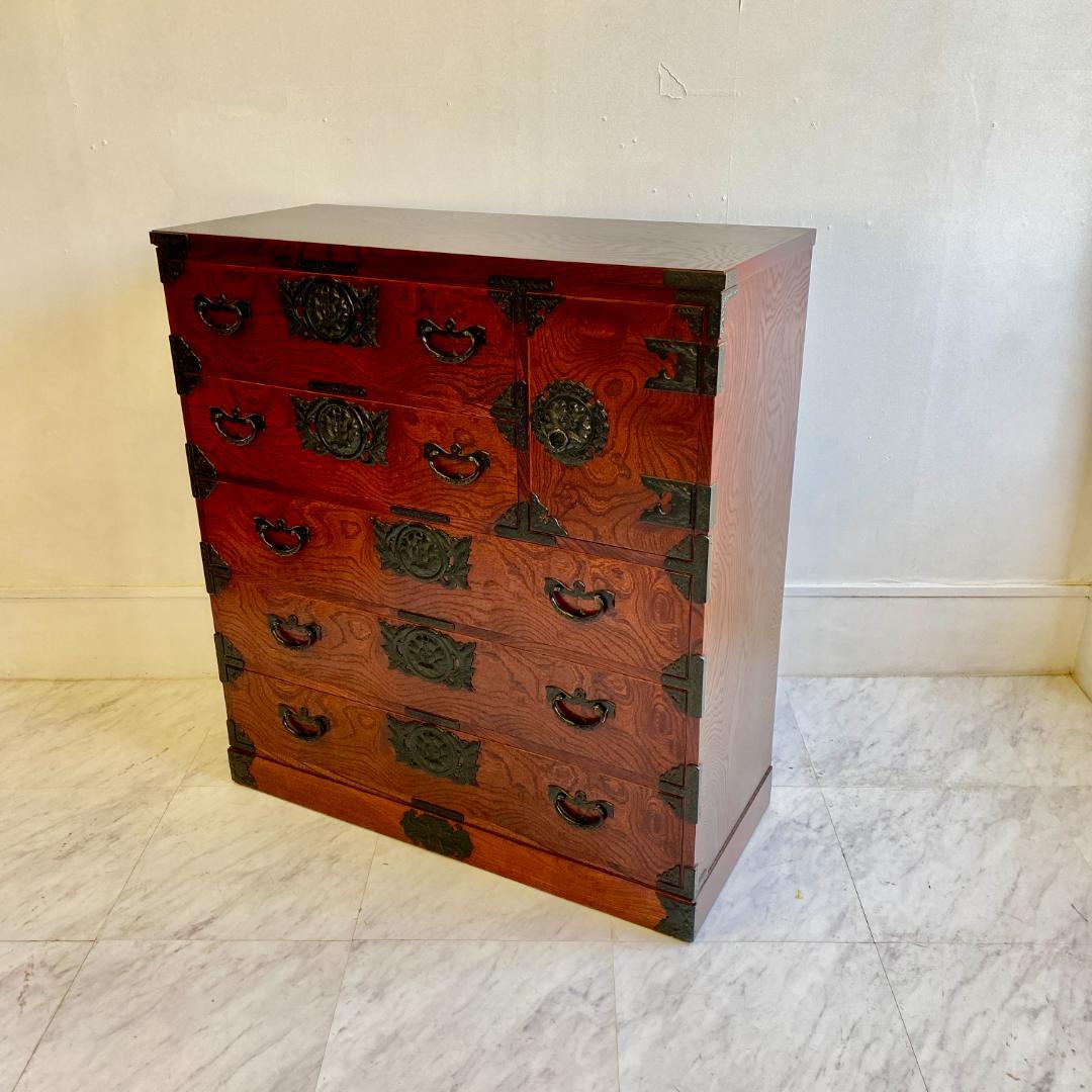 岩谷堂箪笥 チェスト 民芸家具 検査済証付き 和箪笥 民芸タンス 中古