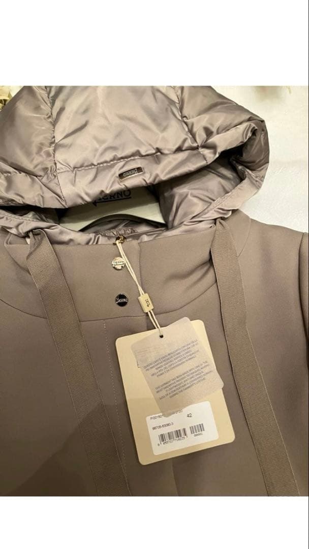 【A】☆ヘルノHERNO切替Aラインダウンコートジャケット