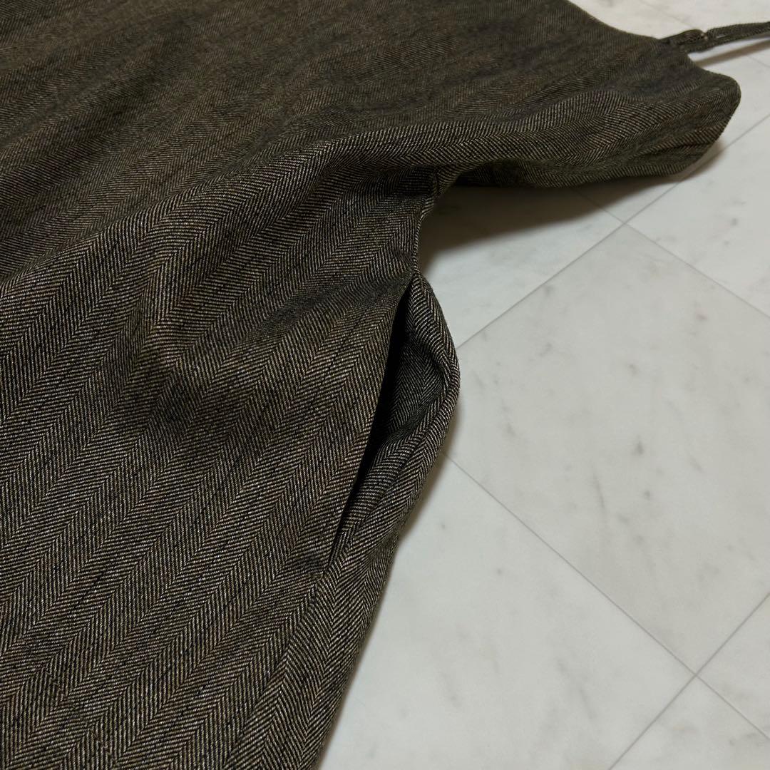 美品✨CLANE オールインワン ドッキング ワイドパンツ ウール混