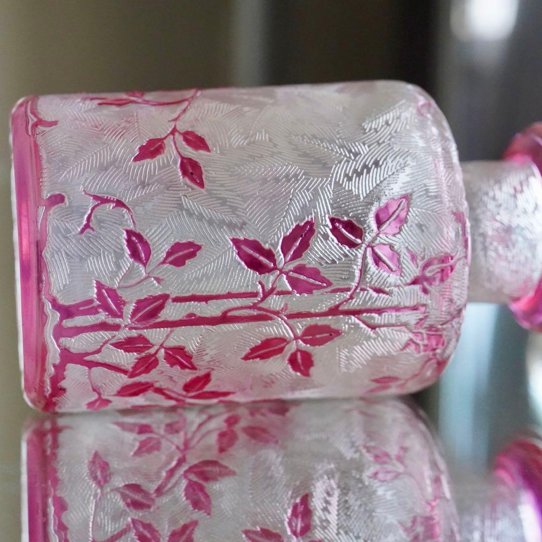 希少★美品★オールドバカラ★エグランティエ★野ばら 香水瓶 S オリジナルセット