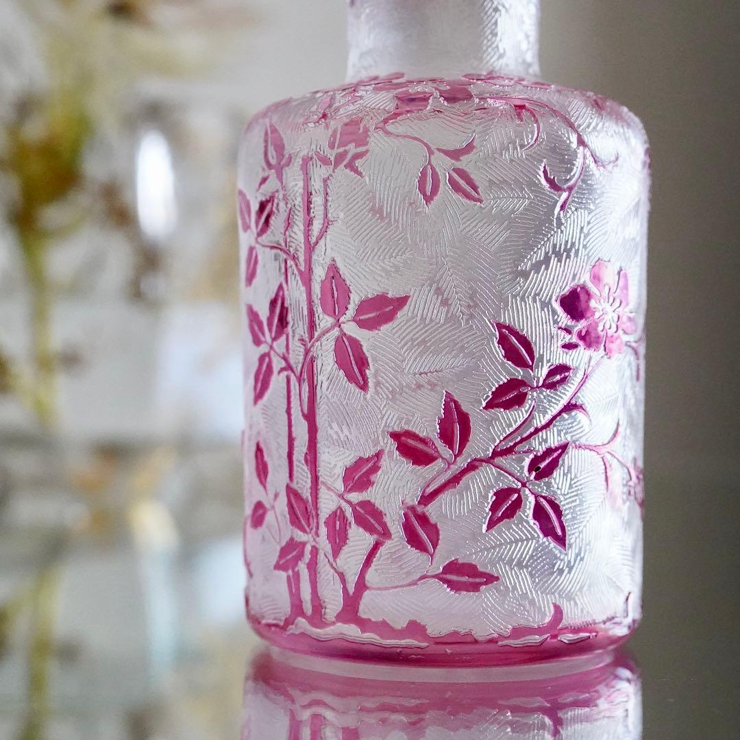 希少★美品★オールドバカラ★エグランティエ★野ばら 香水瓶 S オリジナルセット