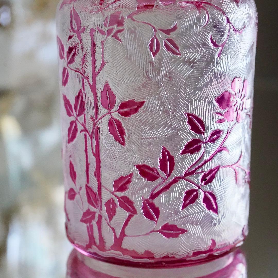 希少★美品★オールドバカラ★エグランティエ★野ばら 香水瓶 S オリジナルセット