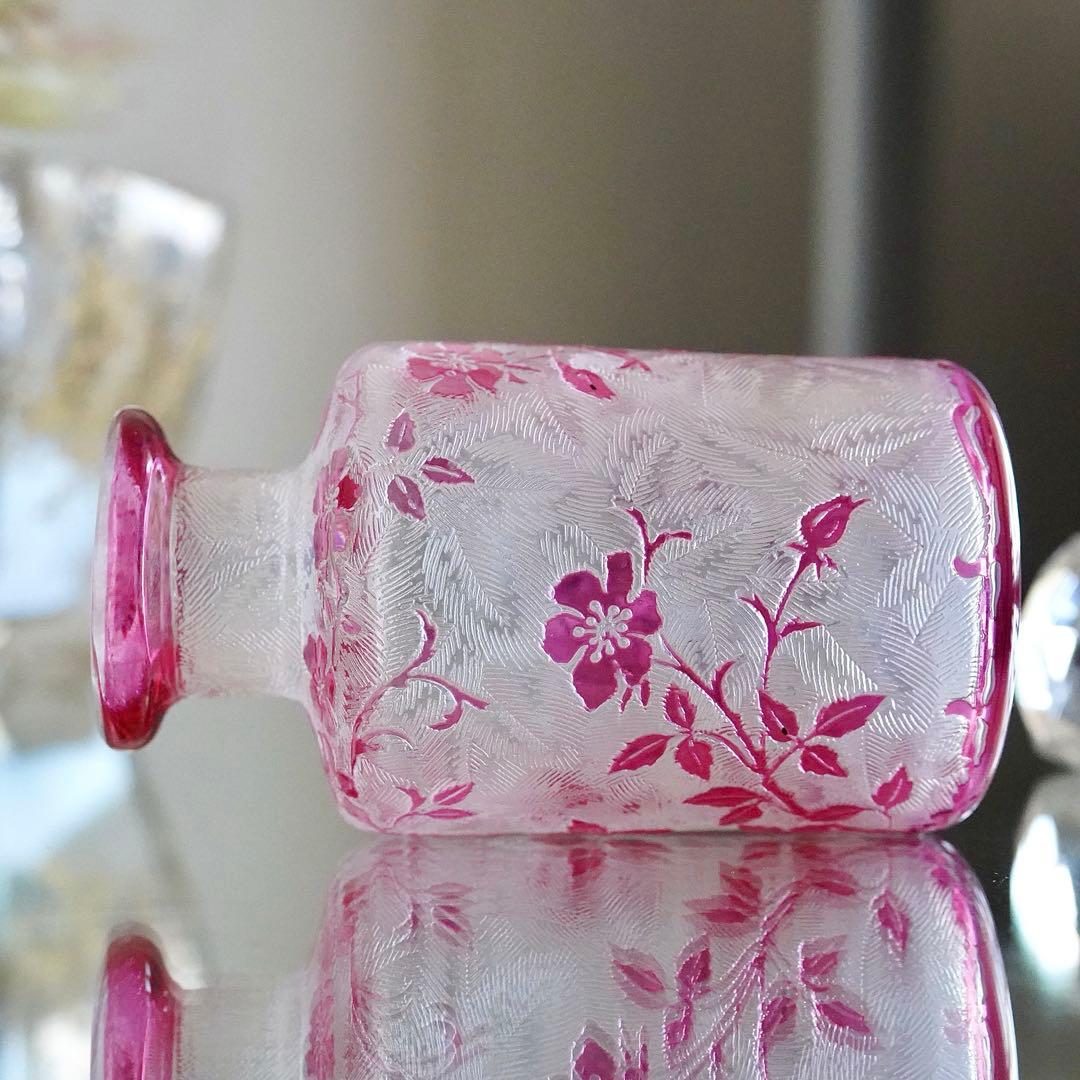 希少★美品★オールドバカラ★エグランティエ★野ばら 香水瓶 S オリジナルセット