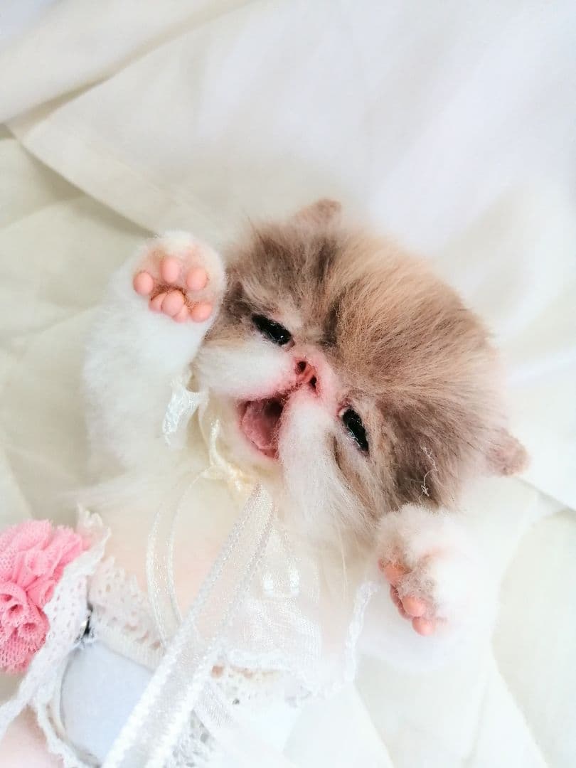 ママぁ～♡お世話セット♡エキゾチック子猫ちゃん♡アートドール♡ぬいぐるみ♡