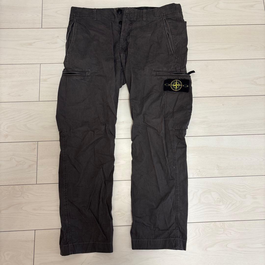 ストーンアイランド Stone  グレー パンツ ジッパーポケット