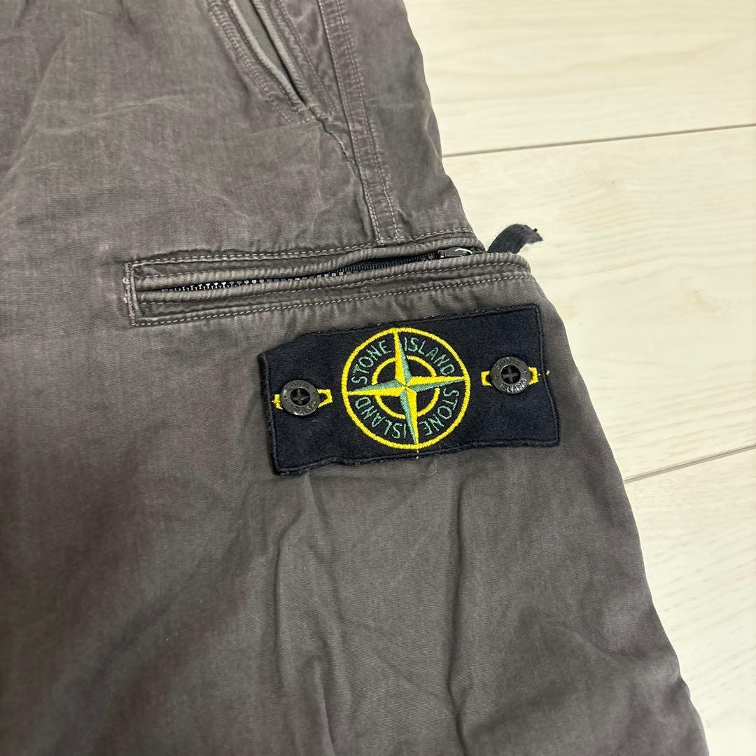 ストーンアイランド Stone  グレー パンツ ジッパーポケット