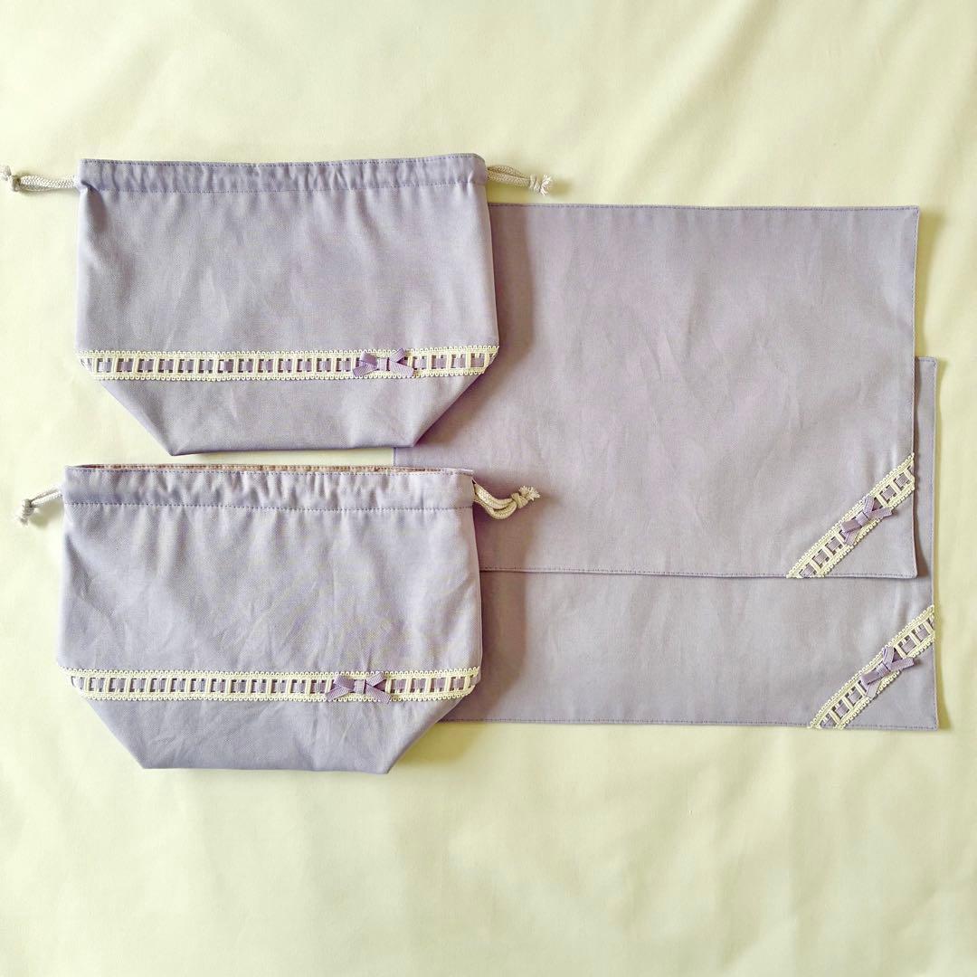 のん　追加　お弁当袋　ランチョンマット　ファミリアチェック　はしごレース